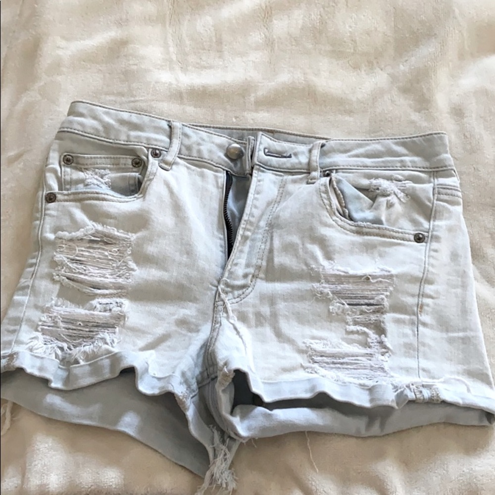 American eagle super high rise shorts